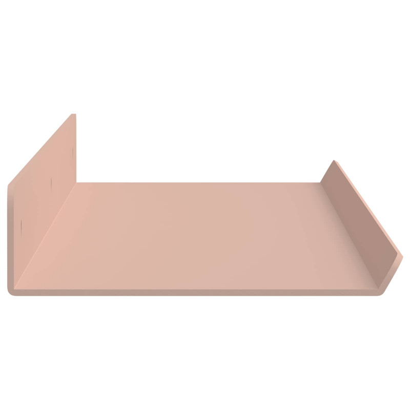 Półka wisząca 2 pcs Różowy 60 x 9 x 2,5 cm Stal