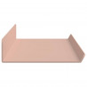 Półka wisząca 2 pcs Różowy 60 x 9 x 2,5 cm Stal