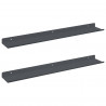 Półka wisząca 2 pcs Antracyt 60 x 9 x 2,5 cm Stal