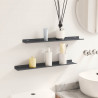 Półka wisząca 2 pcs Antracyt 60 x 9 x 2,5 cm Stal