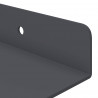 Półka wisząca 4 pcs Antracyt 60 x 9 x 2,5 cm Stal