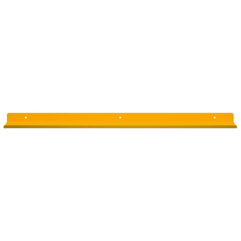 Półka wisząca 4 pcs Musztardowy Żółty 60 x 9 x 2,5 cm Stal