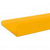 Półka wisząca 4 pcs Musztardowy Żółty 60 x 9 x 2,5 cm Stal