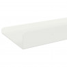 Półka wisząca 2 pcs Biały 60 x 9 x 2,5 cm Stal
