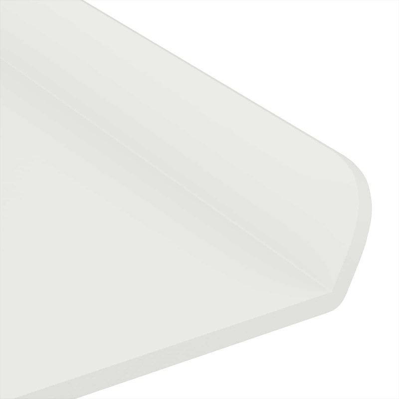 Półka wisząca 2 pcs Biały 60 x 9 x 2,5 cm Stal