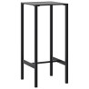 Stolik barowy, czarny, 50x50x110 cm, malowana proszkowo stal