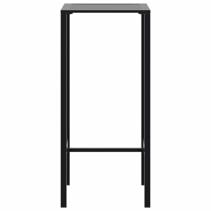 Stolik barowy, czarny, 50x50x110 cm, malowana proszkowo stal