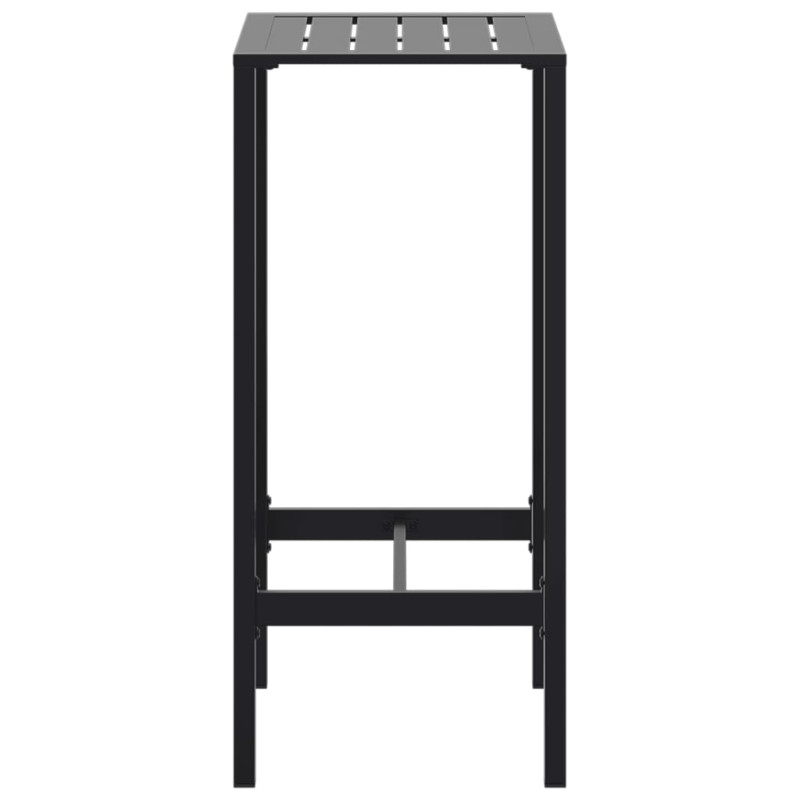 Stolik barowy, czarny, 50x50x110 cm, malowana proszkowo stal