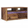 Stolik kawowy Ze LED Lights Stare drewno 90 x 50 x 45 cm