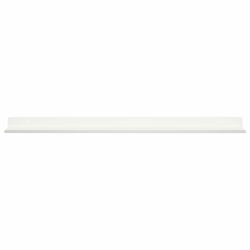 Półka wisząca 4 pcs Biały 60 x 9 x 2,5 cm Stal