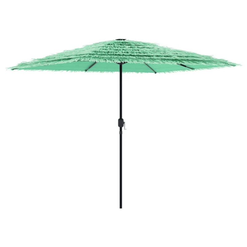 Parasol ogrodowy na stalowym słupku, zielony, 248x248x248 cm