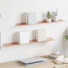 Półka wisząca 2 pcs Różowy 80 x 9 x 2,5 cm Stal