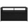 Stolik kawowy Ze LED Lights Czarny Dąb 90 x 50 x 45 cm