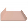 Półka wisząca 2 pcs Różowy 80 x 9 x 2,5 cm Stal