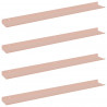 Półka wisząca 4 pcs Różowy 80 x 9 x 2,5 cm Stal