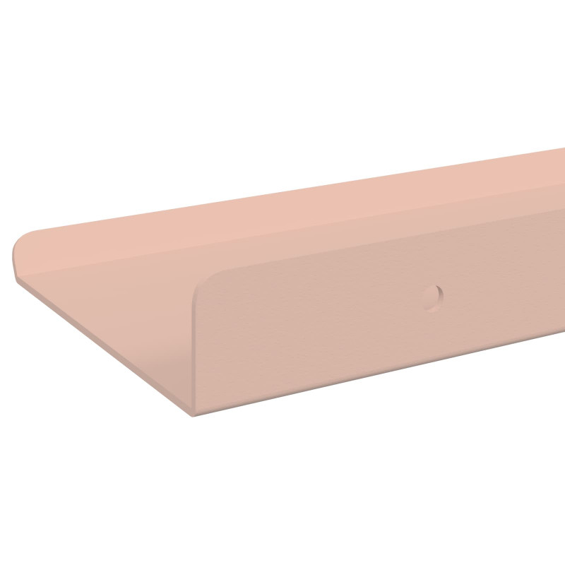 Półka wisząca 4 pcs Różowy 80 x 9 x 2,5 cm Stal