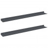 Półka wisząca 2 pcs Antracyt 80 x 9 x 2,5 cm Stal