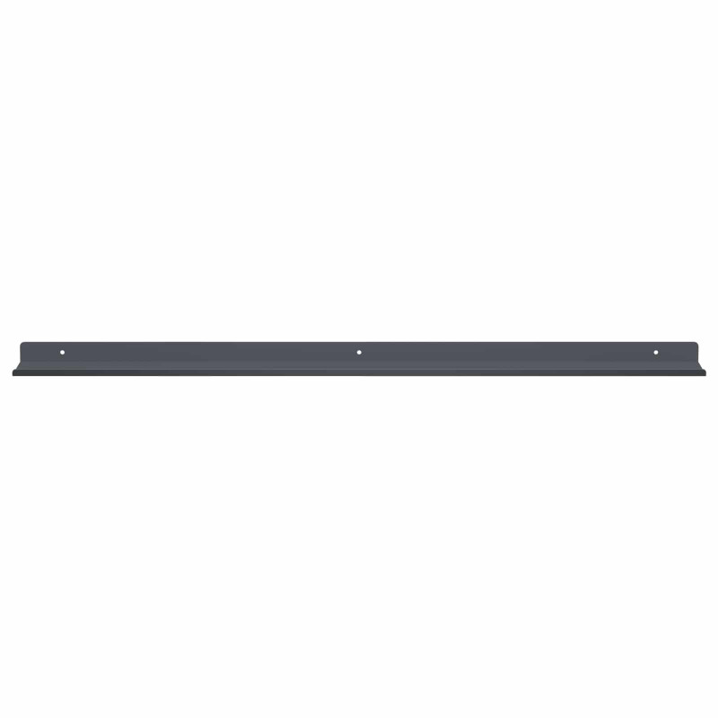Półka wisząca 2 pcs Antracyt 80 x 9 x 2,5 cm Stal