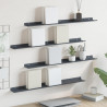 Półka wisząca 4 pcs Antracyt 80 x 9 x 2,5 cm Stal