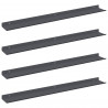 Półka wisząca 4 pcs Antracyt 80 x 9 x 2,5 cm Stal