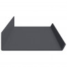 Półka wisząca 4 pcs Antracyt 80 x 9 x 2,5 cm Stal