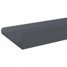 Półka wisząca 4 pcs Antracyt 80 x 9 x 2,5 cm Stal