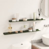 Półka wisząca 2 pcs Zielony oliwkowy 80 x 9 x 2,5 cm Stal