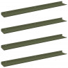 Półka wisząca 4 pcs Zielony oliwkowy 80 x 9 x 2,5 cm Stal