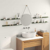 Półka wisząca 4 pcs Zielony oliwkowy 80 x 9 x 2,5 cm Stal