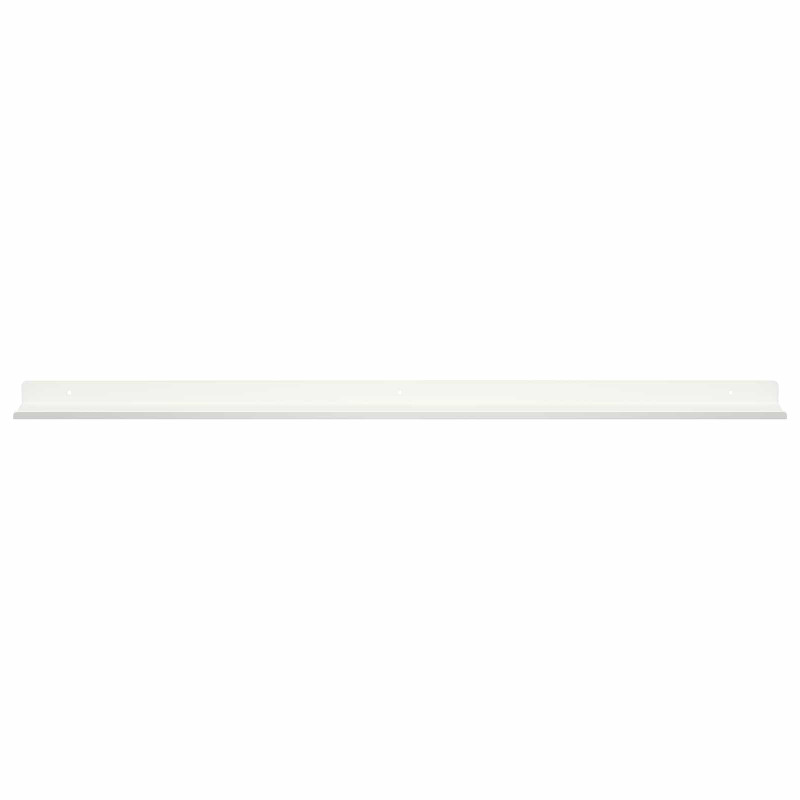 Półka wisząca 2 pcs Biały 80 x 9 x 2,5 cm Stal