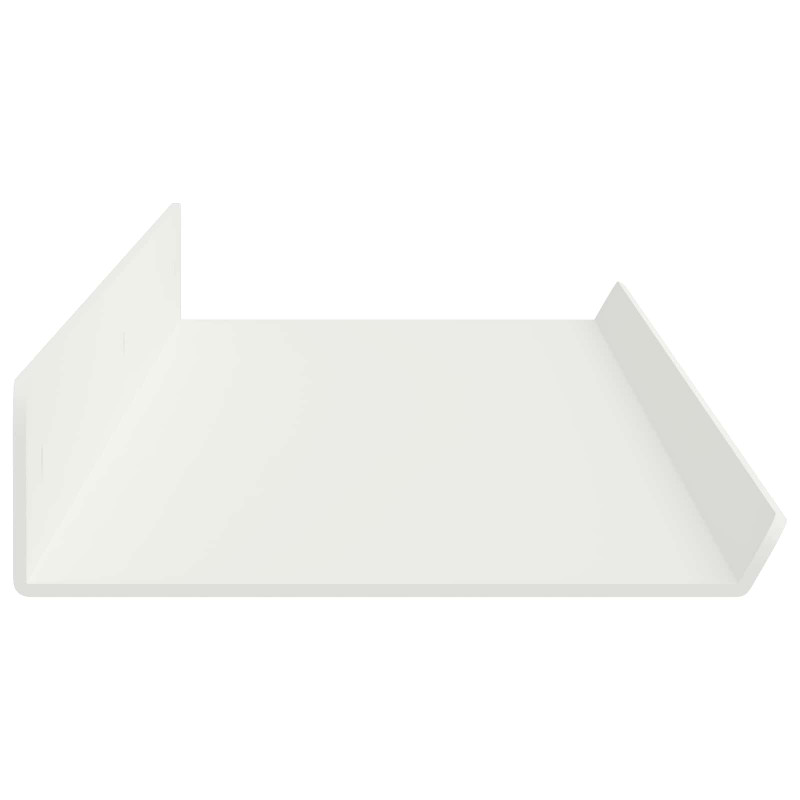 Półka wisząca 2 pcs Biały 80 x 9 x 2,5 cm Stal
