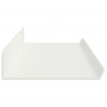 Półka wisząca 2 pcs Biały 80 x 9 x 2,5 cm Stal