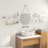 Półka wisząca 4 pcs Biały 80 x 9 x 2,5 cm Stal