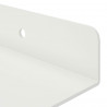 Półka wisząca 4 pcs Biały 80 x 9 x 2,5 cm Stal