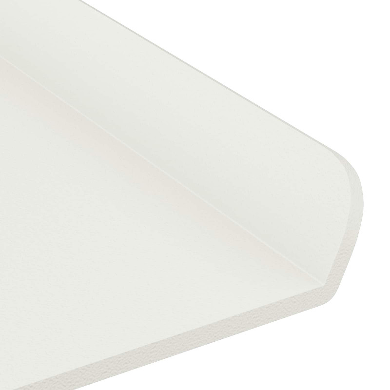 Półka wisząca 4 pcs Biały 80 x 9 x 2,5 cm Stal
