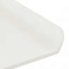 Półka wisząca 4 pcs Biały 80 x 9 x 2,5 cm Stal