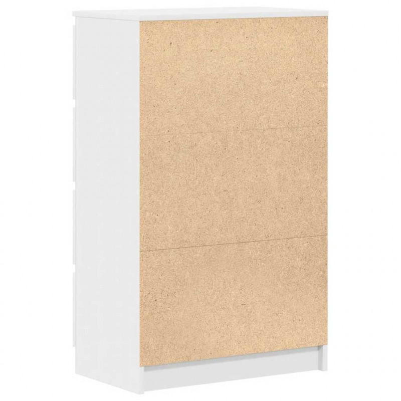 Komoda, biała, 60x35x98,5 cm, materiał drewnopochodny