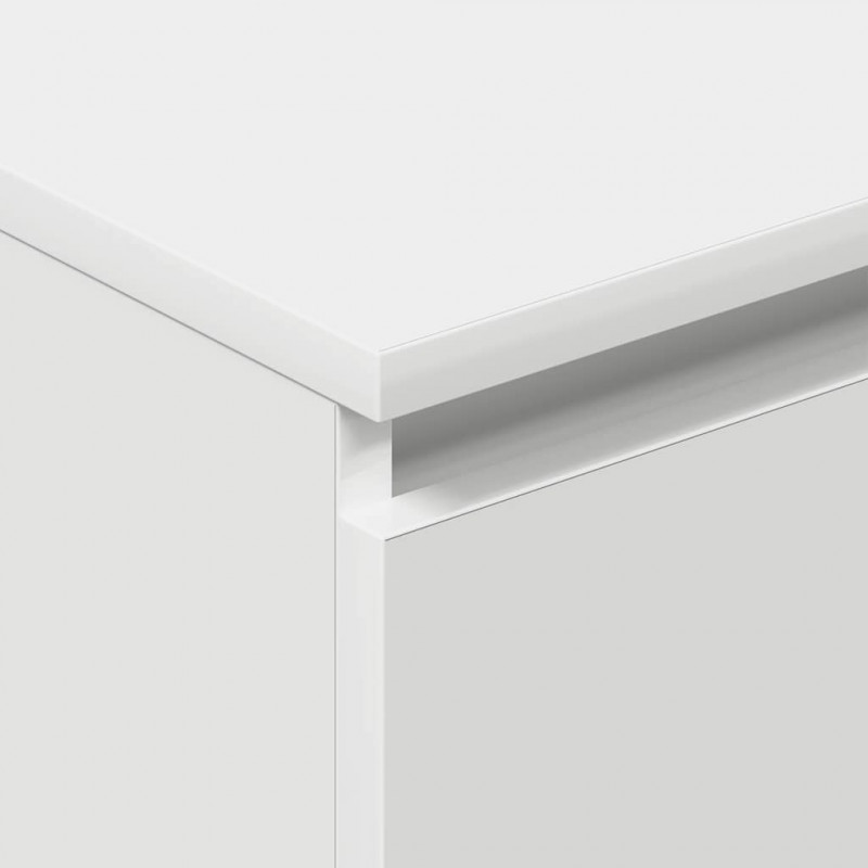 Komoda, biała, 60x35x98,5 cm, materiał drewnopochodny