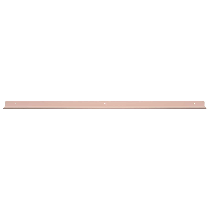 Półka wisząca 2 pcs Różowy 100 x 9 x 2,5 cm Stal