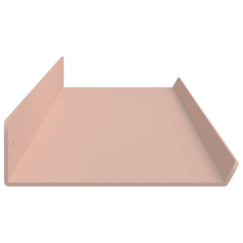 Półka wisząca 2 pcs Różowy 100 x 9 x 2,5 cm Stal