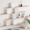 Półka wisząca 4 pcs Różowy 100 x 9 x 2,5 cm Stal