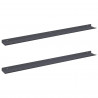 Półka wisząca 2 pcs Antracyt 100 x 9 x 2,5 cm Stal