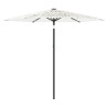 Parasol ogrodowy na stalowym słupku, biały, 223x223x213 cm