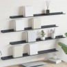 Półka wisząca 4 pcs Antracyt 100 x 9 x 2,5 cm Stal