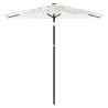 Parasol ogrodowy na stalowym słupku, biały, 223x223x213 cm