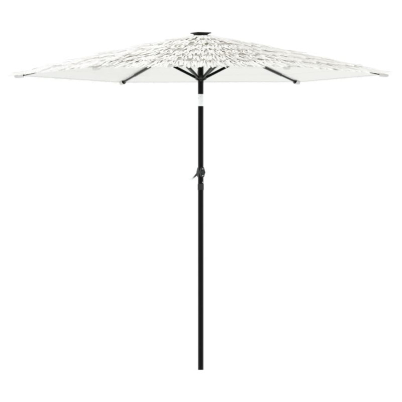 Parasol ogrodowy na stalowym słupku, biały, 223x223x213 cm