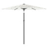 Parasol ogrodowy na stalowym słupku, biały, 223x223x213 cm