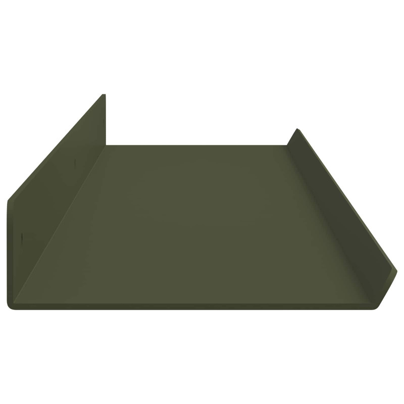 Półka wisząca 2 pcs Zielony oliwkowy 100 x 9 x 2,5 cm Stal