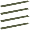Półka wisząca 4 pcs Zielony oliwkowy 100 x 9 x 2,5 cm Stal