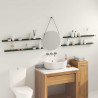 Półka wisząca 4 pcs Zielony oliwkowy 100 x 9 x 2,5 cm Stal
